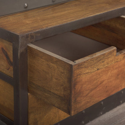 Brodie Four Shelves Wood Shelving Unit