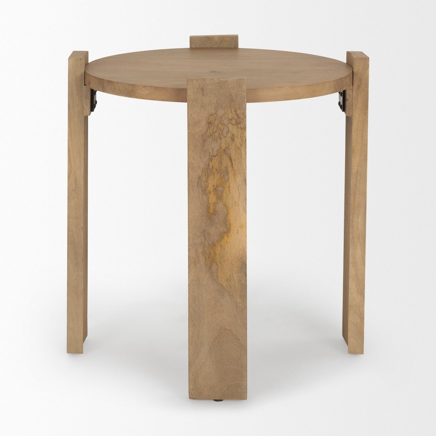 Evelyn Light Brown Wood Side Table
