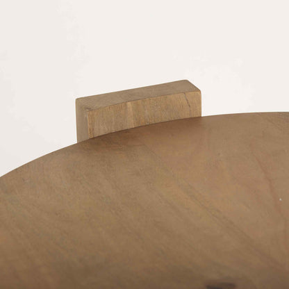 Evelyn Light Brown Wood Side Table
