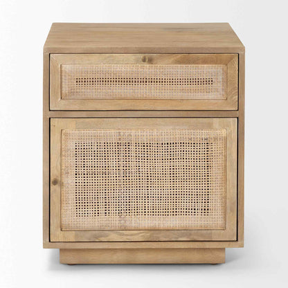 Grier One Drawer Wood Nightstand