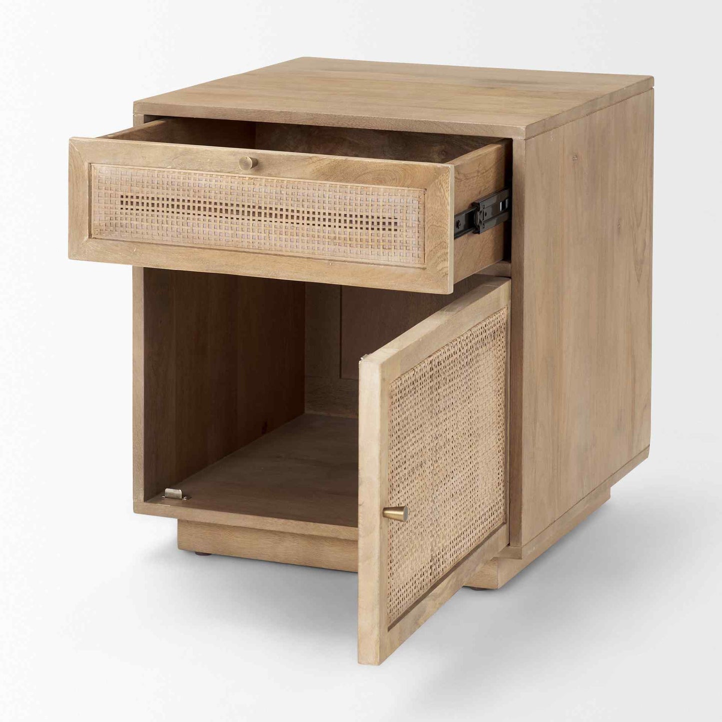 Grier One Drawer Wood Nightstand