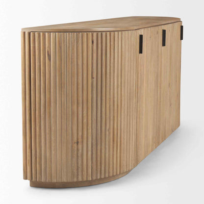 Terra Fluted Wood Sideboard