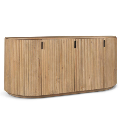 Terra Fluted Wood Sideboard