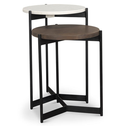 Mercana Larkin Wooden Nesting Table (Set of 2)