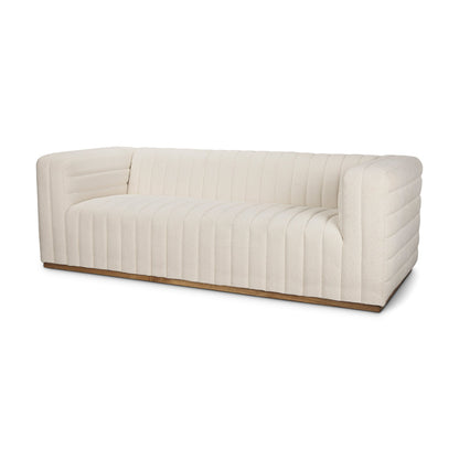 Ricciardo Cream Boucle Three Seater Sofa