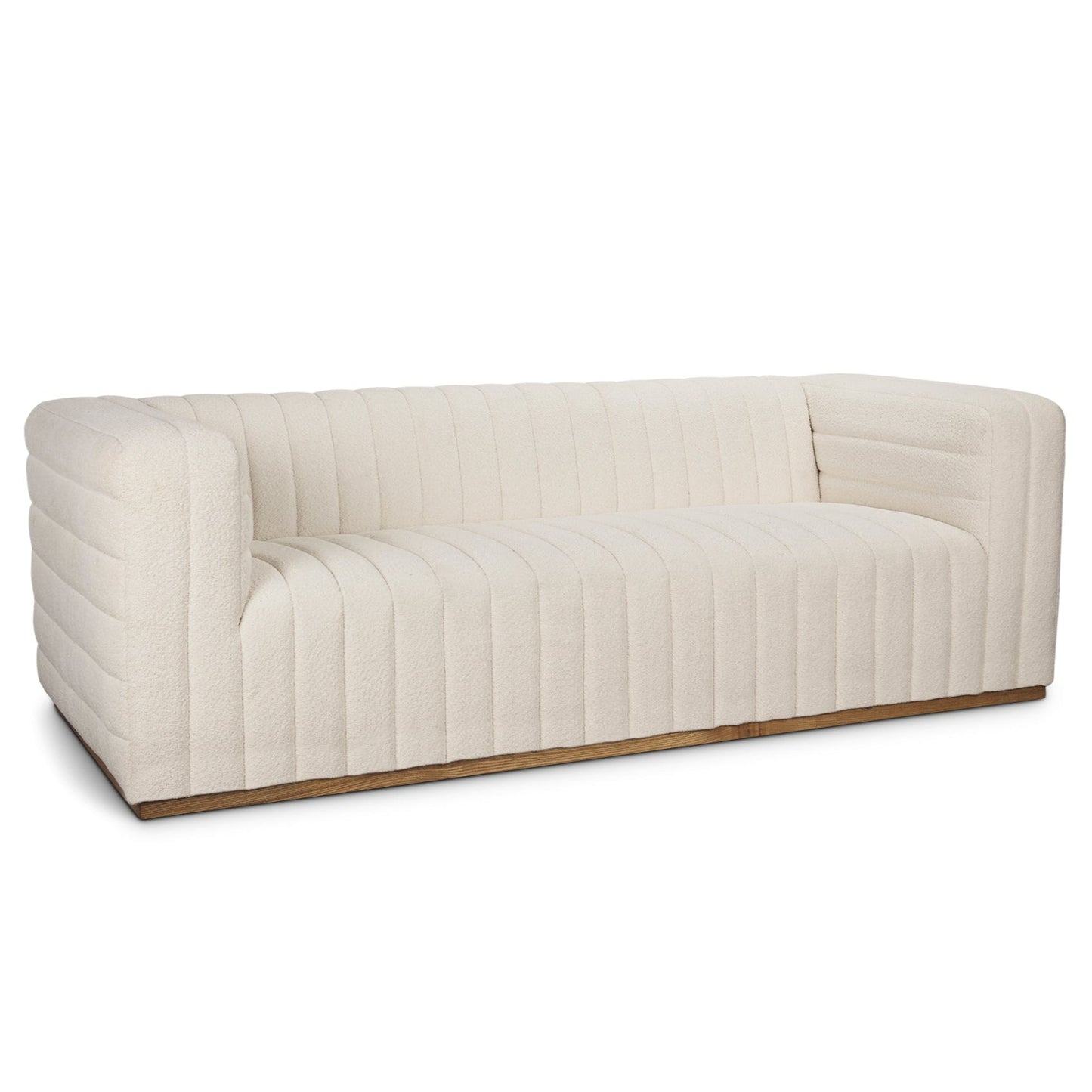 Ricciardo Cream Boucle Three Seater Sofa