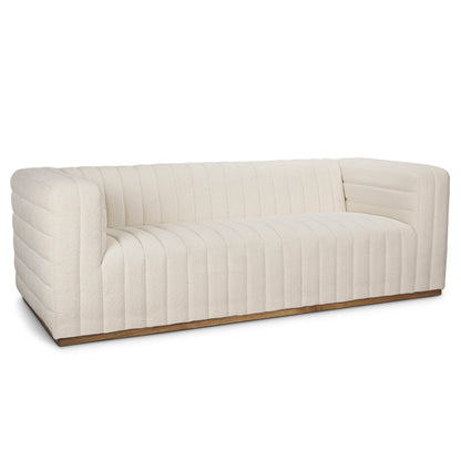 Ricciardo Cream Boucle Three Seater Sofa