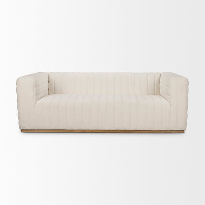 Ricciardo Cream Boucle Three Seater Sofa