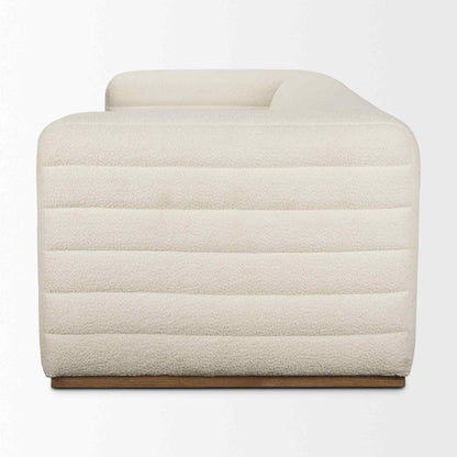 Ricciardo Cream Boucle Three Seater Sofa