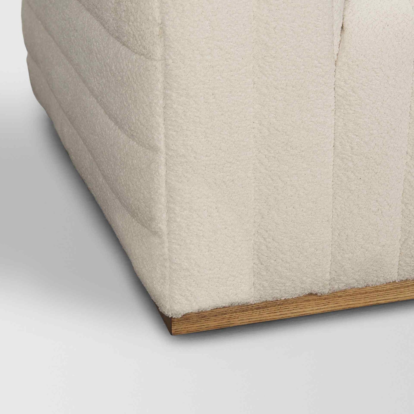 Ricciardo Cream Boucle Three Seater Sofa