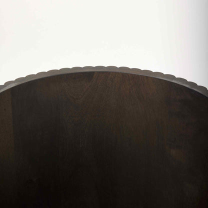 Mercana Terra Fluted Wooden Side Table
