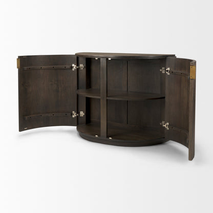 Mercana Terra Two Doors Wood Accent Cabinet