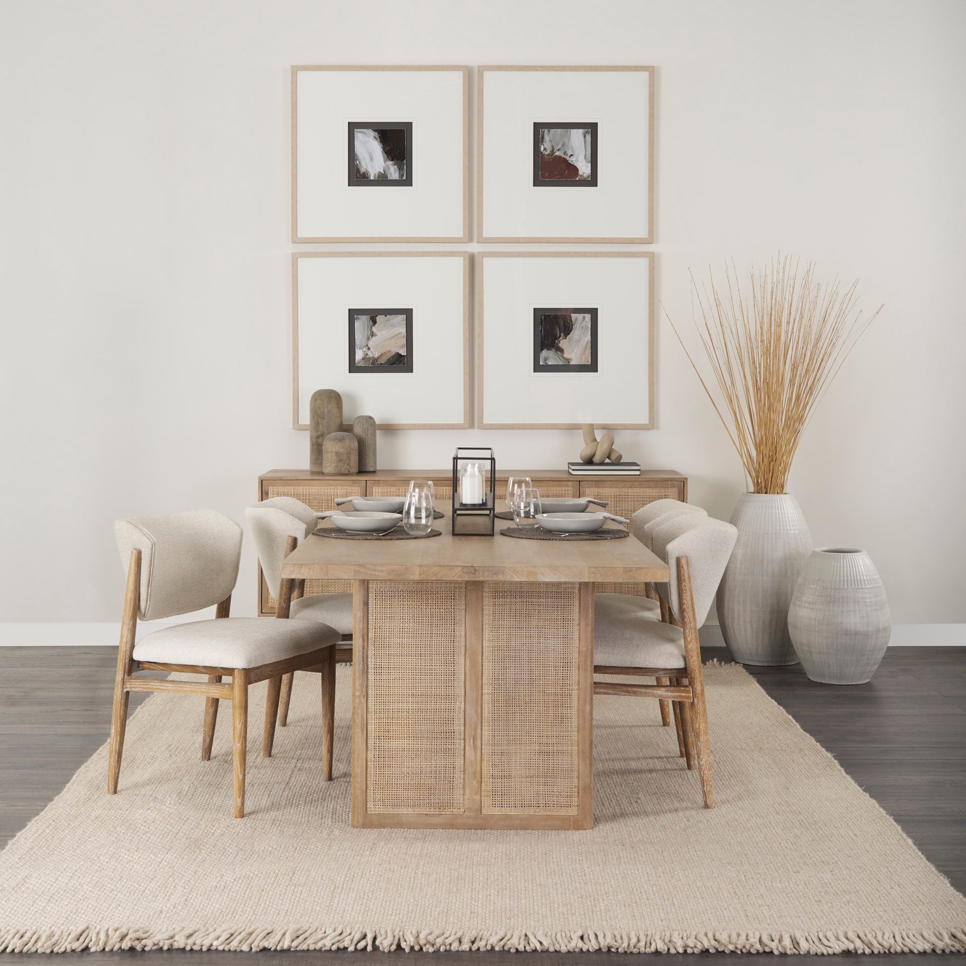 Mercana Grier Four Doors Wood Sideboard