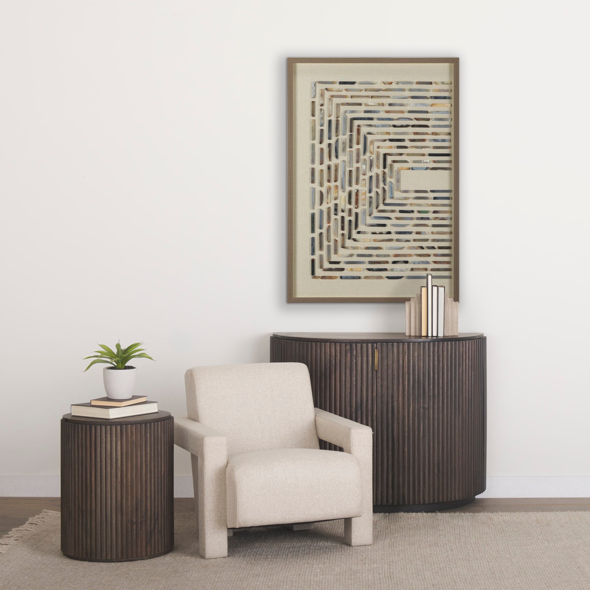 Mercana Terra Two Doors Wood Accent Cabinet