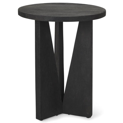Mercana Mattius Wooden Round Accent Table