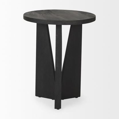 Mercana Mattius Wooden Round Accent Table