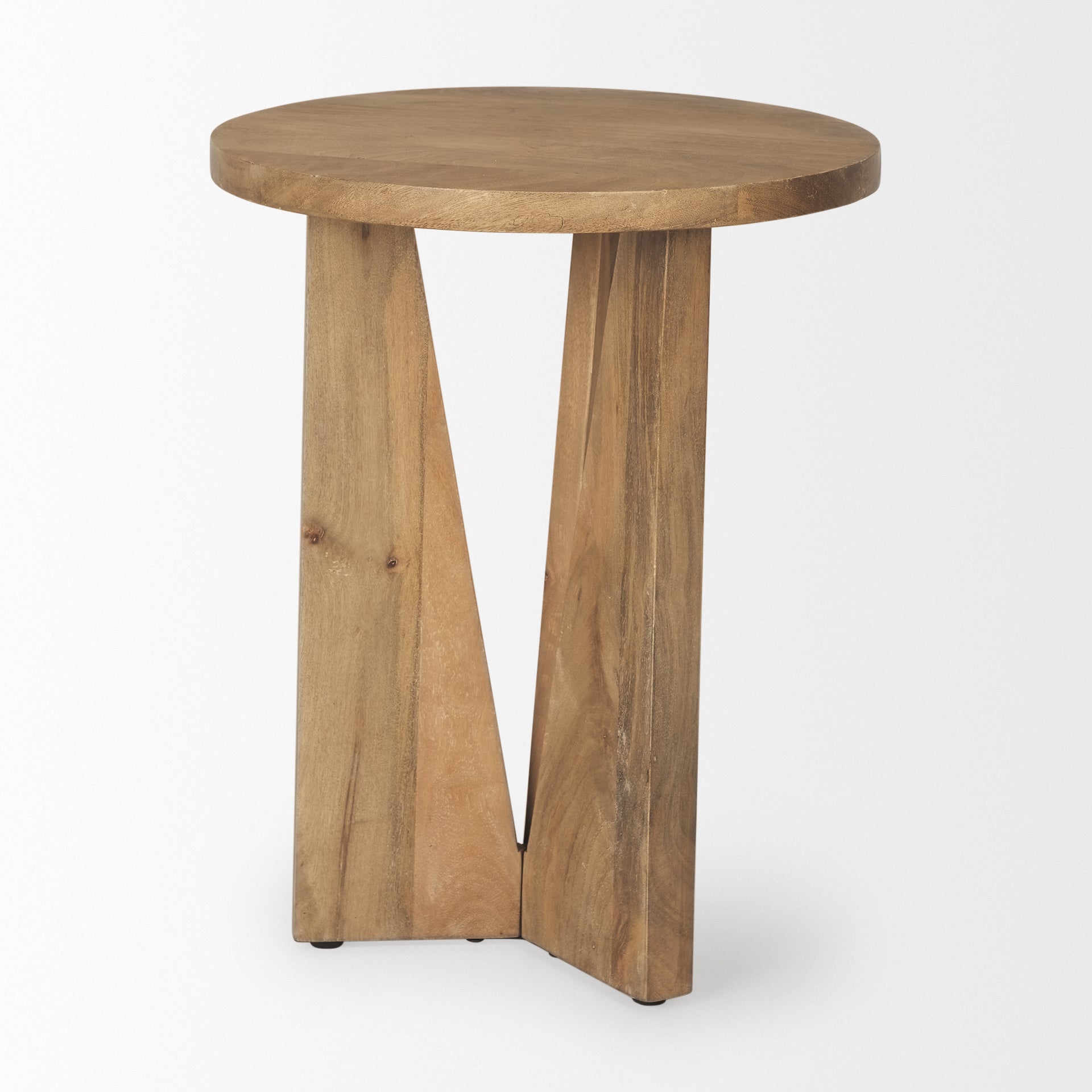 Mercana Mattius Wooden Round Accent Table