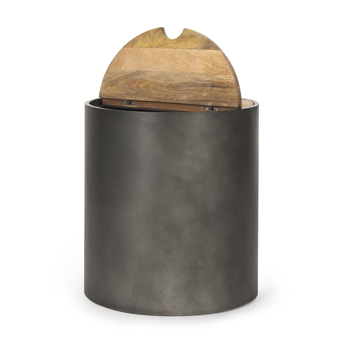 Mercana Eclipse Wood Top Round Side Table