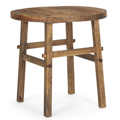Mercana Rosie Wooden Round End Table
