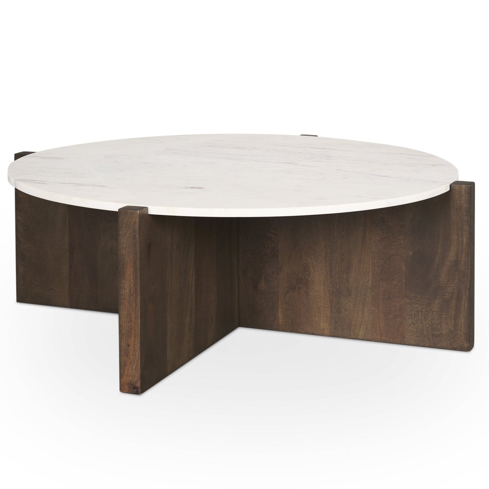 Mercana Bianca White Marble Top Coffee Table