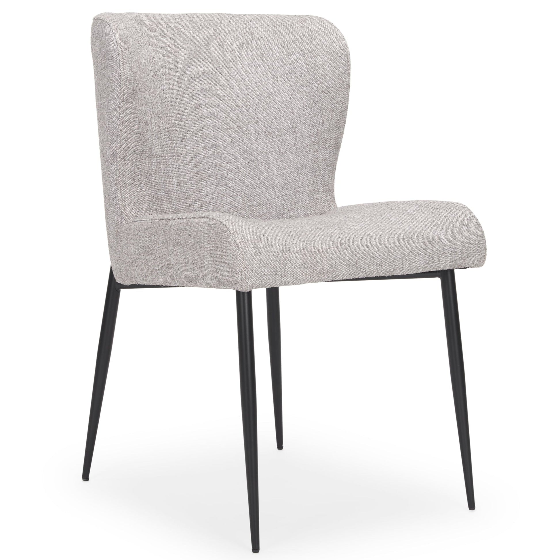 Mercana Hartt Grey Fabric Dining Chair (Set of 2)