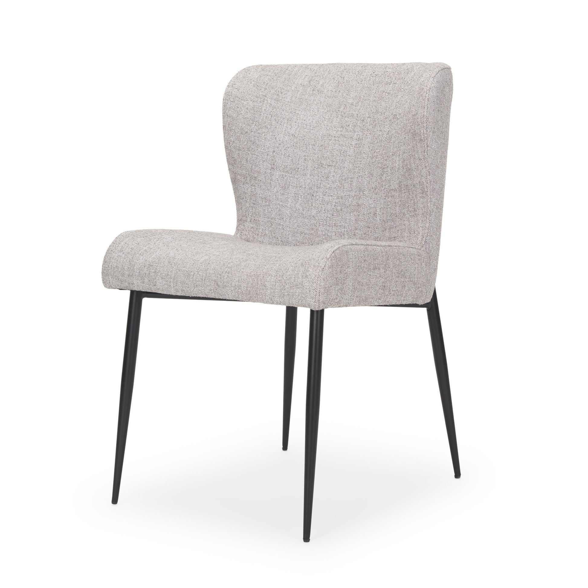 Mercana Hartt Grey Fabric Dining Chair (Set of 2)
