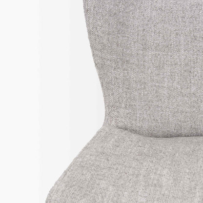 Mercana Hartt Grey Fabric Dining Chair (Set of 2)