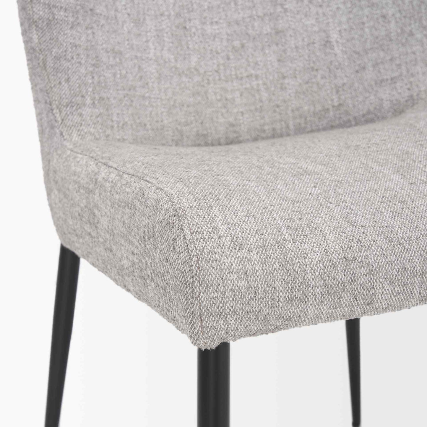 Mercana Hartt Grey Fabric Dining Chair (Set of 2)