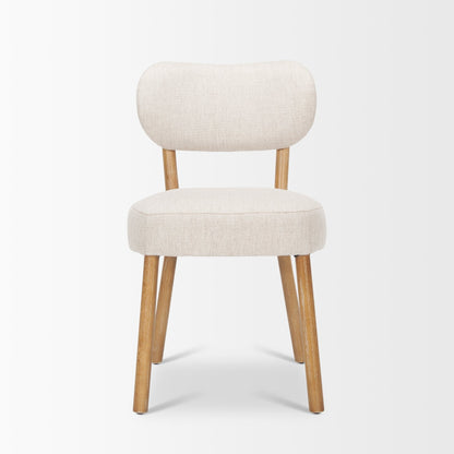Mercana Owen Beige Fabric Dining Chair (Set of 2)
