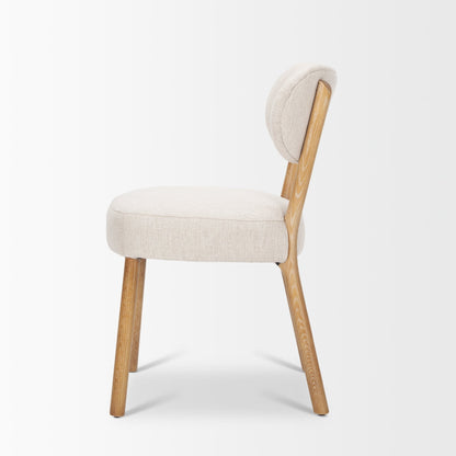 Mercana Owen Beige Fabric Dining Chair (Set of 2)