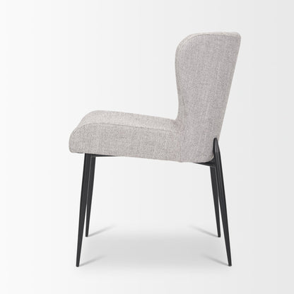 Mercana Hartt Grey Fabric Dining Chair (Set of 2)