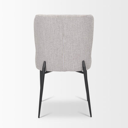 Mercana Hartt Grey Fabric Dining Chair (Set of 2)