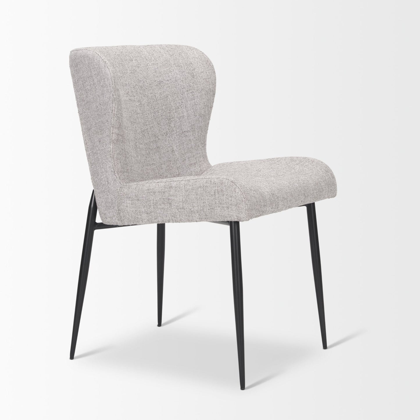 Mercana Hartt Grey Fabric Dining Chair (Set of 2)