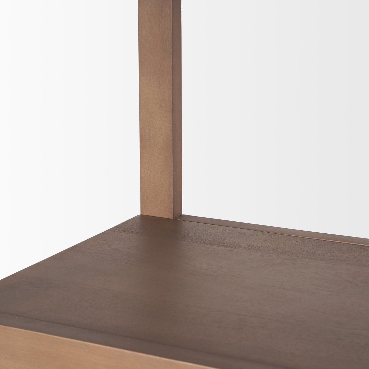 Mercana Bela Brown Wood Arched Shelving Unit