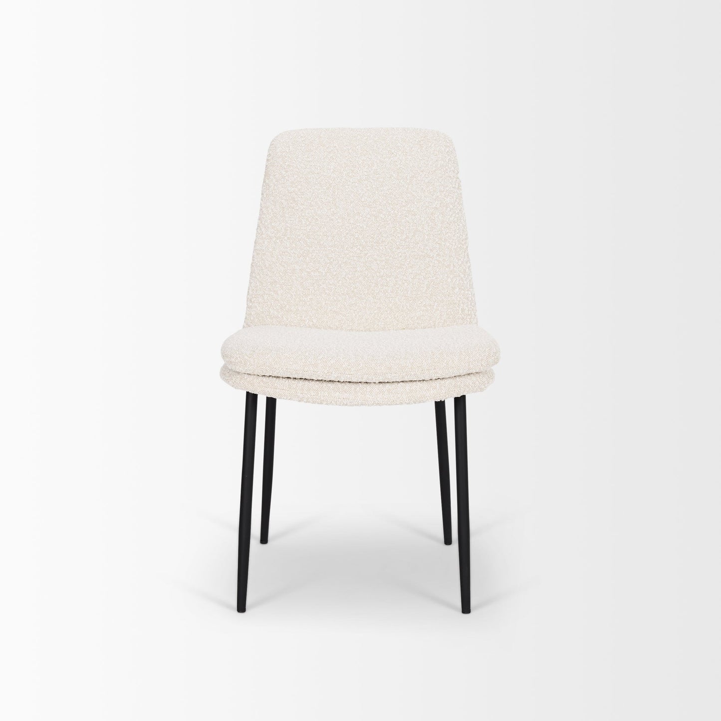 Mercana Eve Boucle Fabric Armless Dining Chair (Set of 2)