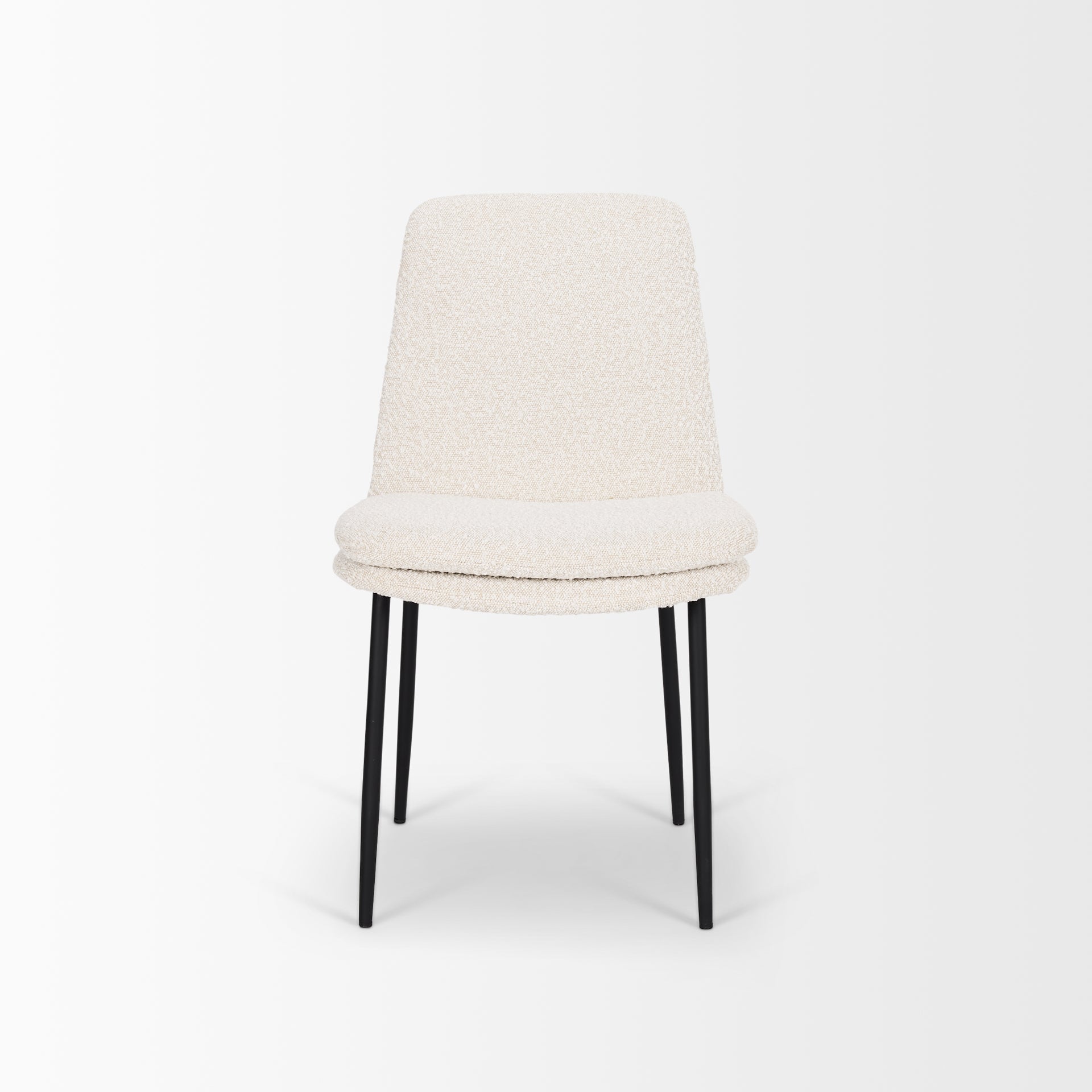Mercana Eve Boucle Fabric Armless Dining Chair (Set of 2)