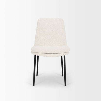 Mercana Eve Boucle Fabric Armless Dining Chair (Set of 2)