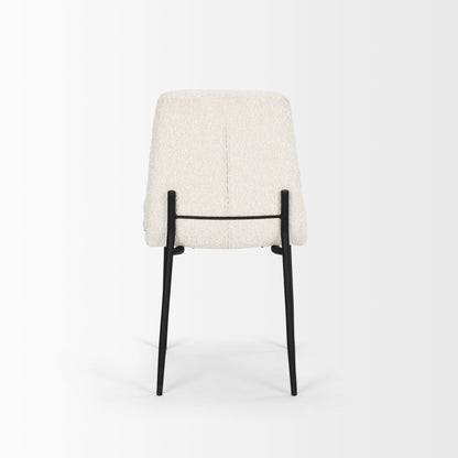 Mercana Eve Boucle Fabric Armless Dining Chair (Set of 2)