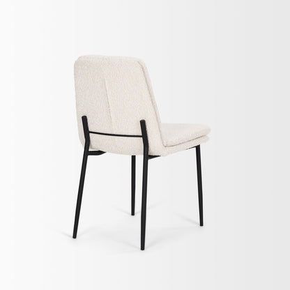Mercana Eve Boucle Fabric Armless Dining Chair (Set of 2)