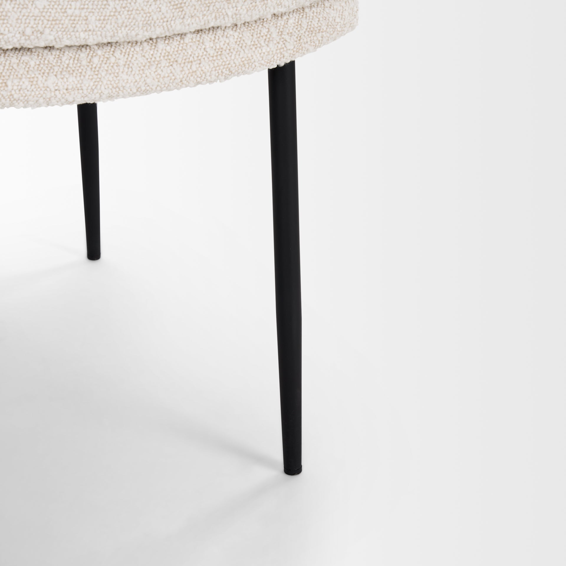 Mercana Eve Boucle Fabric Armless Dining Chair (Set of 2)