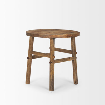Mercana Rosie Wooden Round End Table