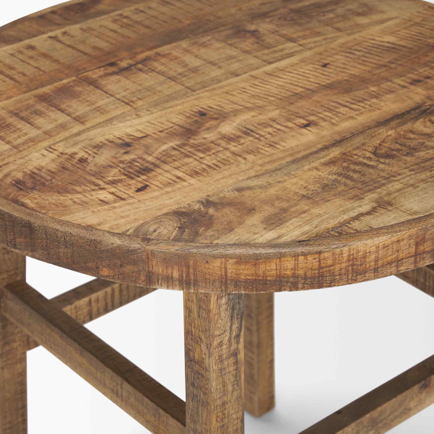 Mercana Rosie Wooden Round End Table