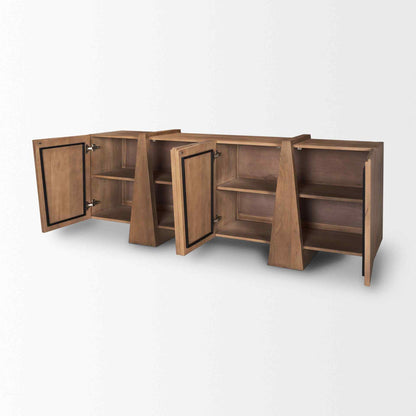 Mercana Eula Four Doors Wood Sideboard