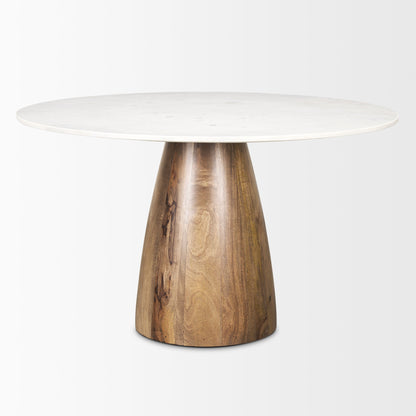 Allyson Marble Top Round Dining Table