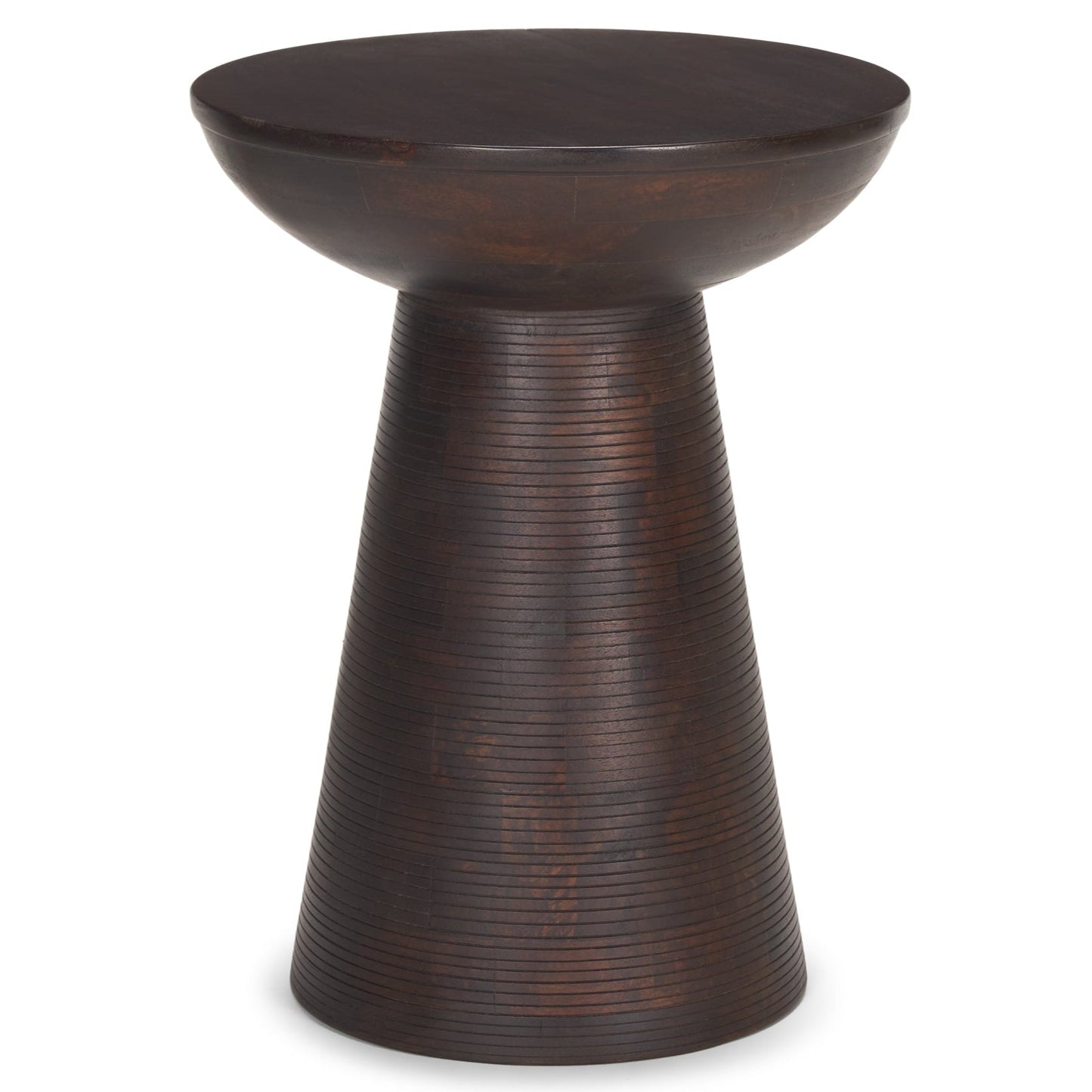 Mercana Novell Wooden Pedestal Accent Table