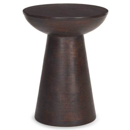 Mercana Novell Wooden Pedestal Accent Table