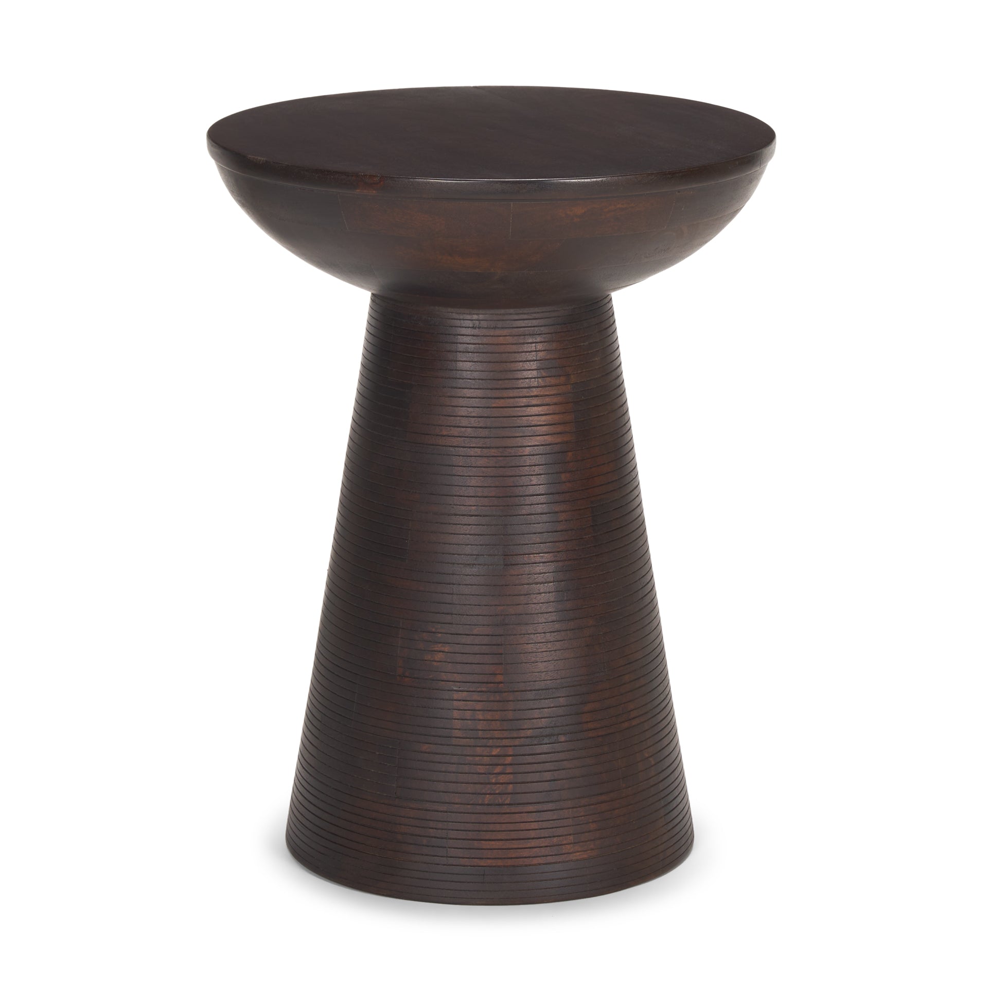 Mercana Novell Wooden Pedestal Accent Table