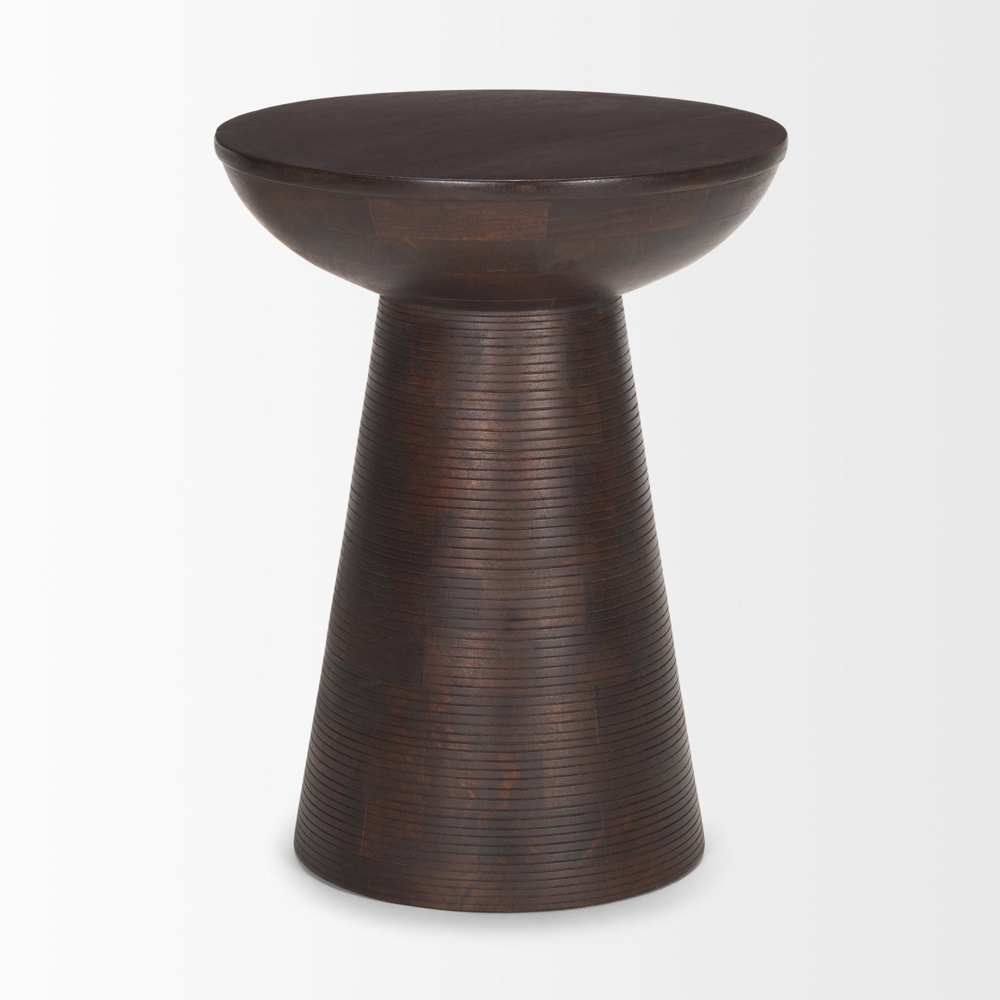 Mercana Novell Wooden Pedestal Accent Table