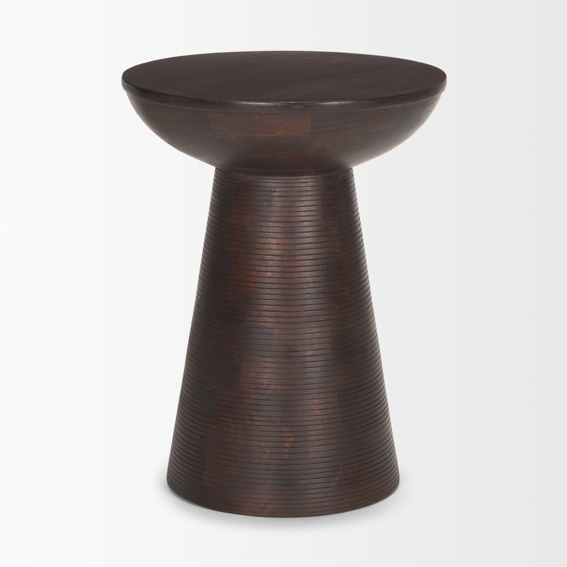 Mercana Novell Wooden Pedestal Accent Table