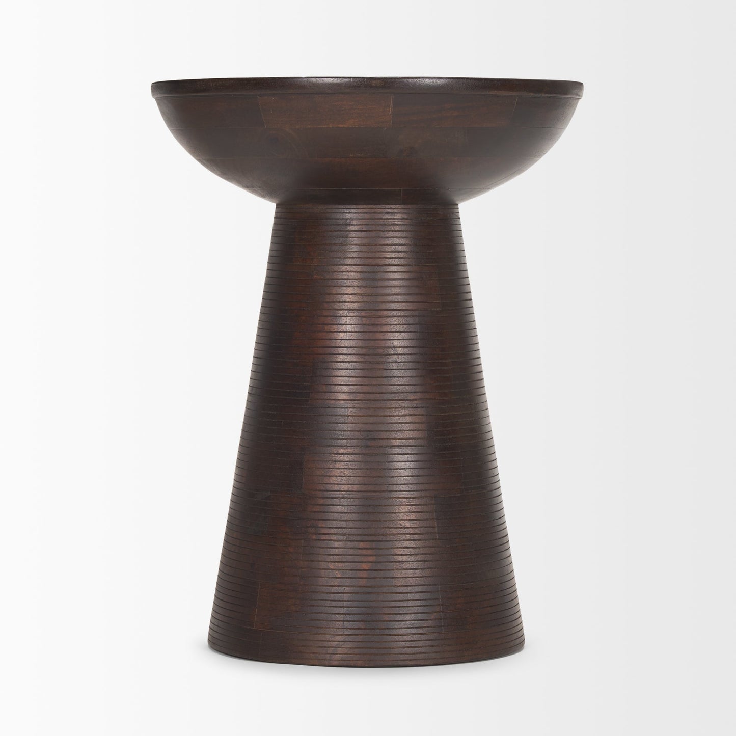Mercana Novell Wooden Pedestal Accent Table